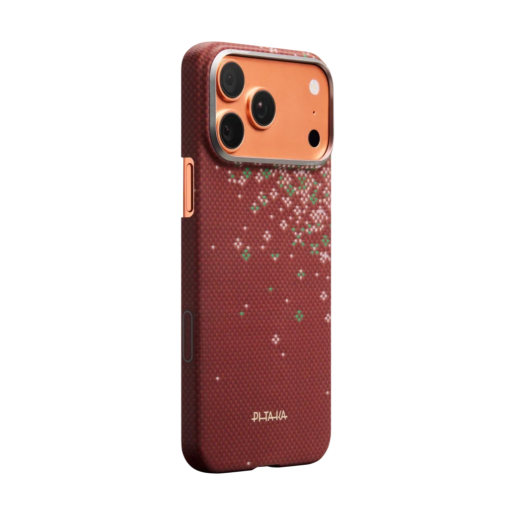 כיסוי PITAKA Ultra-Slim Case ל-iPhone 17 Pro Daybreak Red