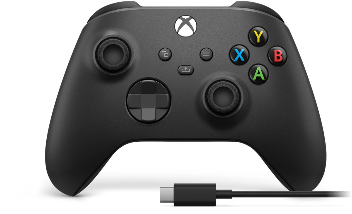 בקר Microsoft Xbox USB-C כולל כבל שחור — תמונה 1 מתוך 2