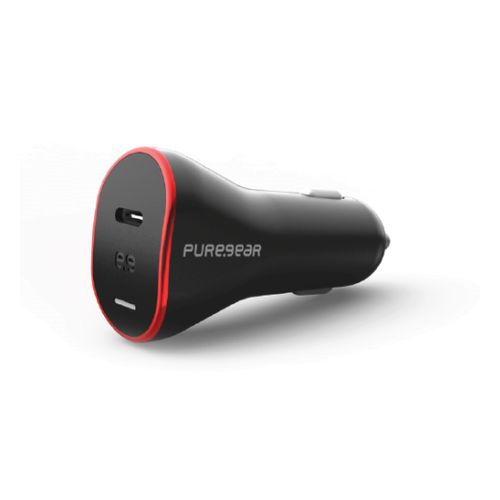 מטען לרכב PureGear GaN II + כבל USB-C ל-USB-C