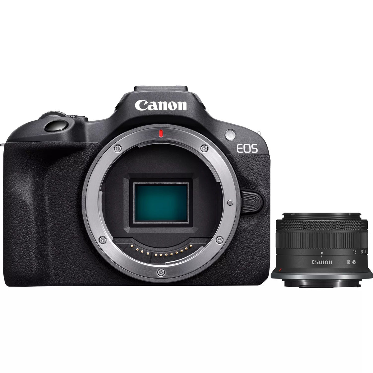 מצלמה Canon EOS R100 עם עדשה RF-S 18-45 שחור