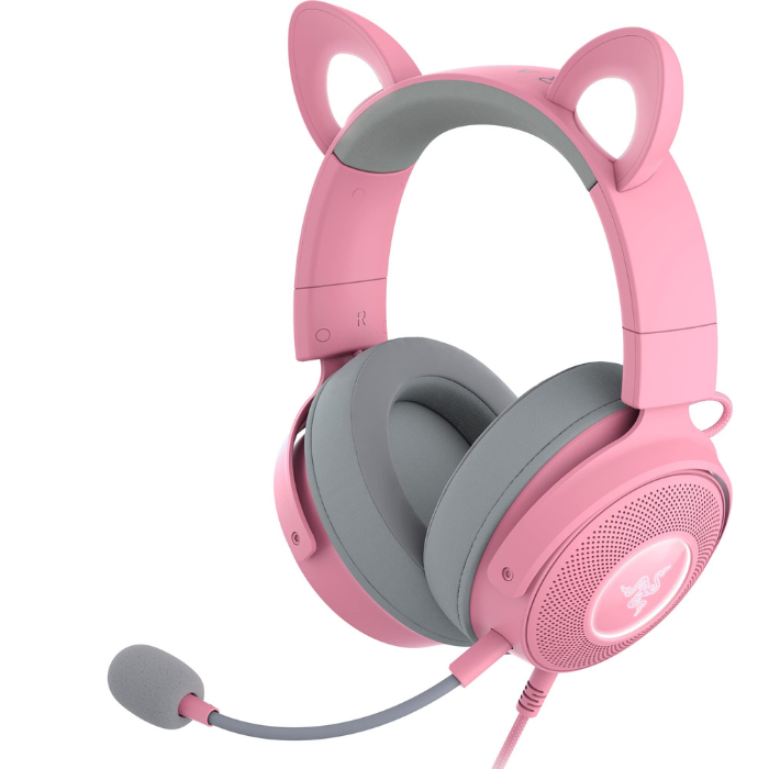 Razer KRAKEN KITTY V2 PRO צבע ורוד