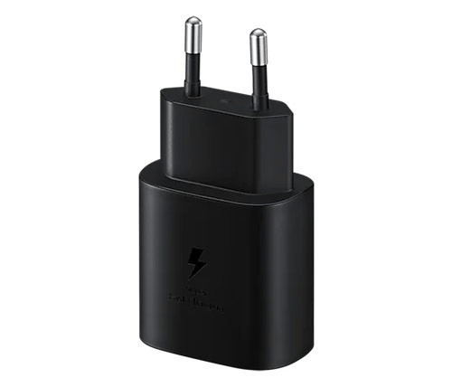 מטען קיר Samsung 25W USB-C שחור – יבואן רשמי
