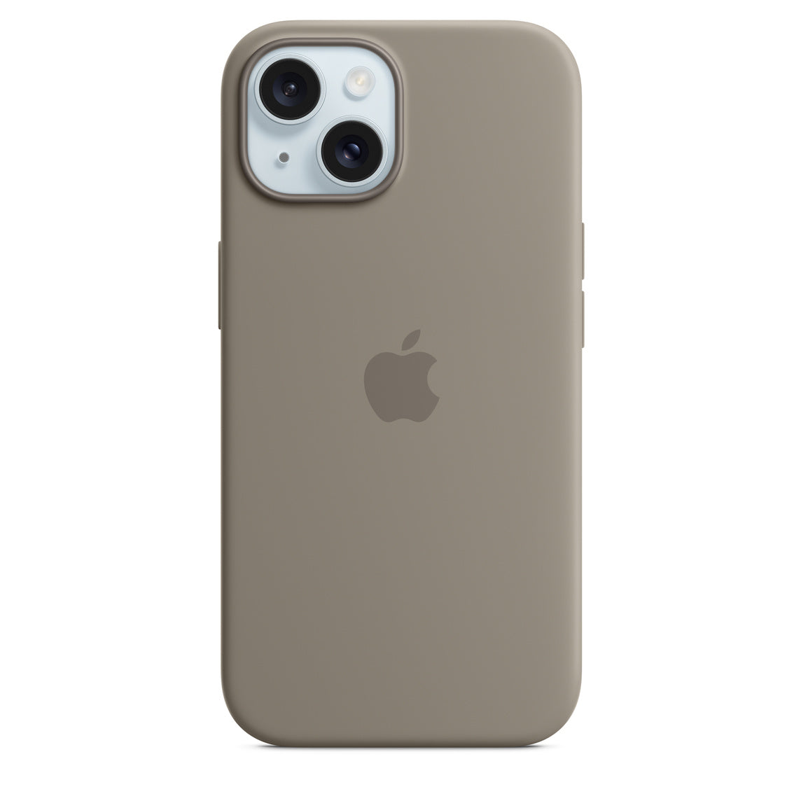 כיסוי Apple Silicone Case MagSafe ל-iPhone 15 אפור