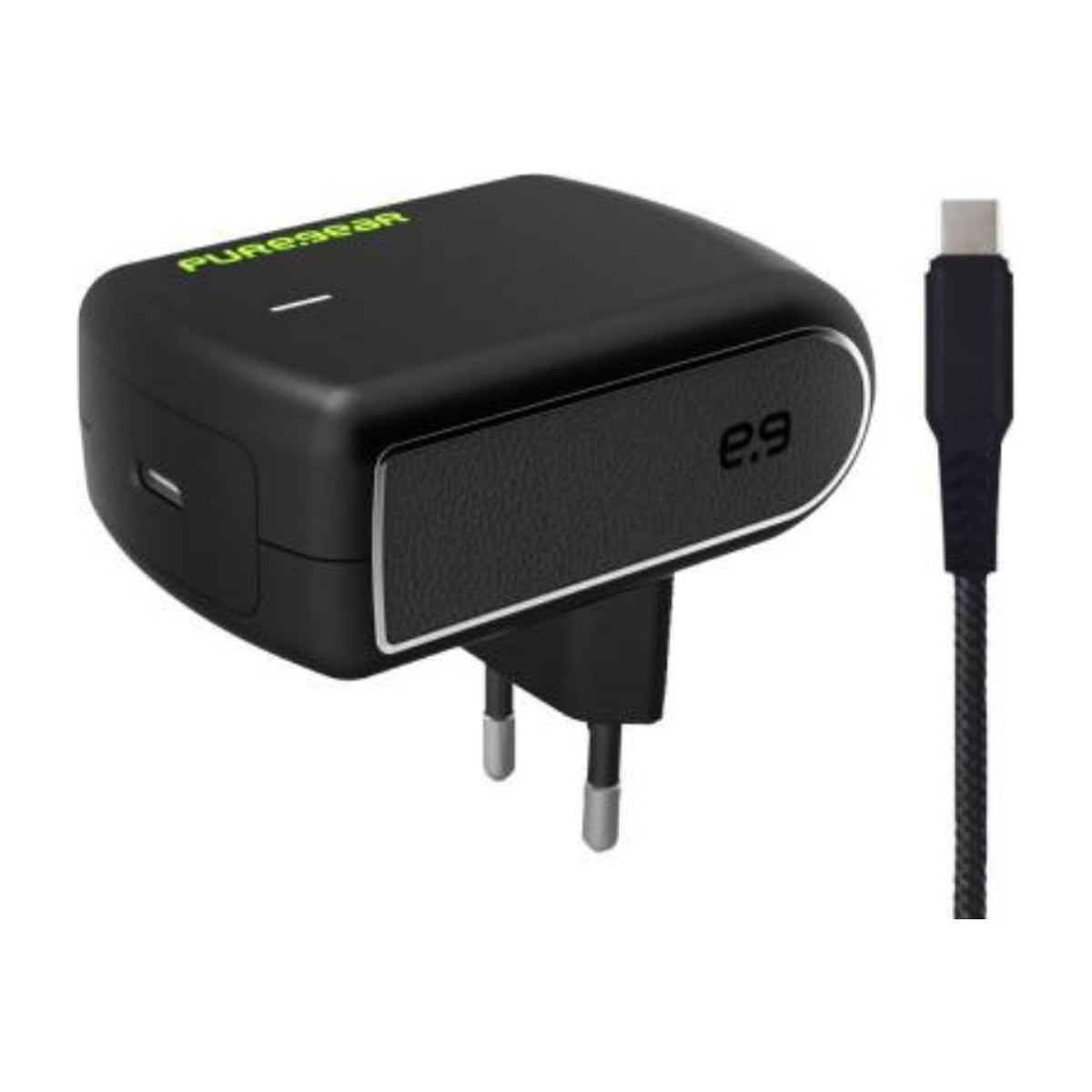 ראש מטען וכבל USB-C PureGear 25W