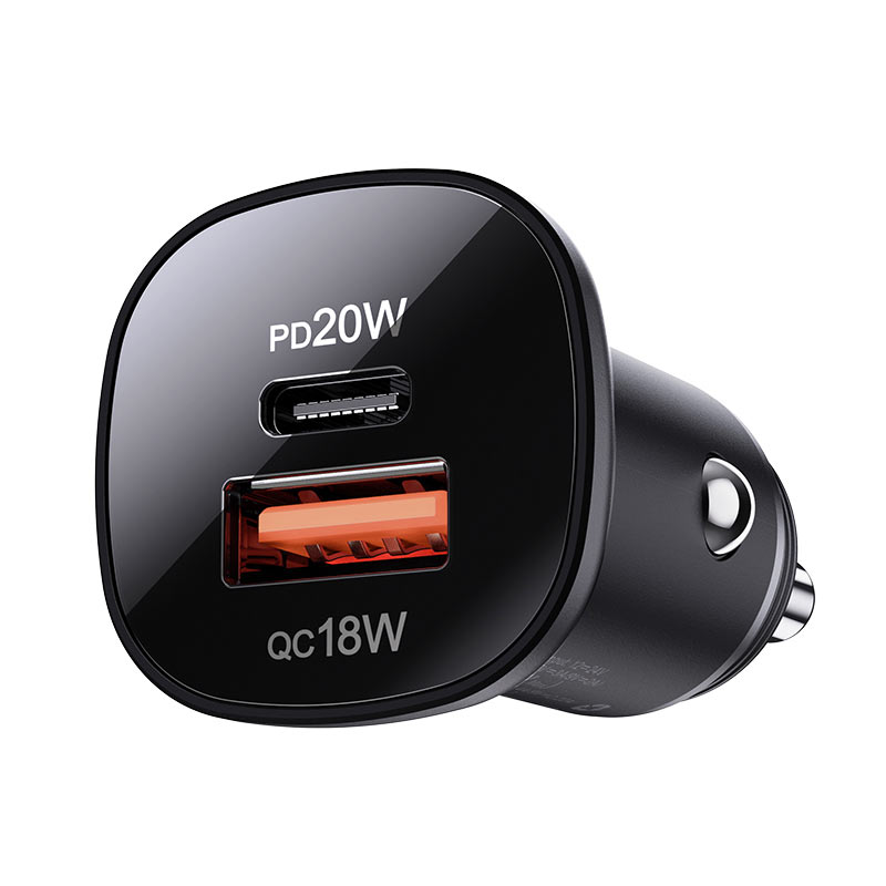 מטען לרכב Acefast B1 38W USB-C + USB + כבל USB-C ל-Lightning