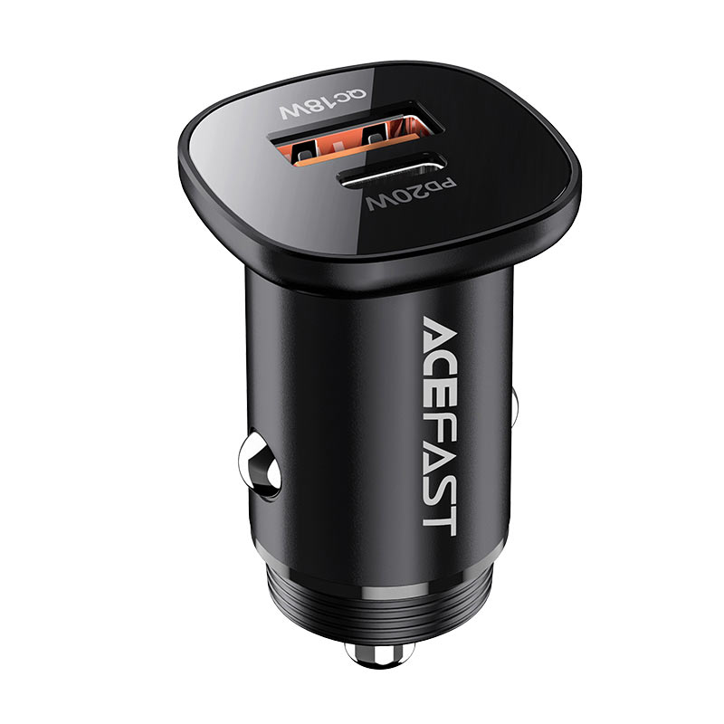 מטען לרכב Acefast B1 38W USB-C + USB + כבל USB-C ל-Lightning