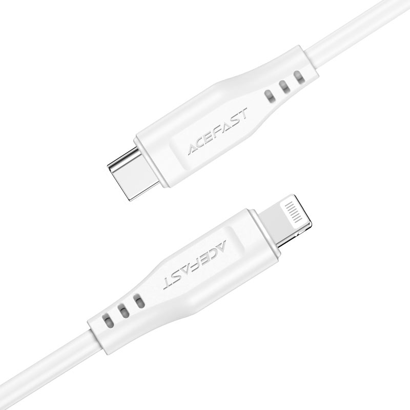 מטען קיר Acefast 20W USB-C + כבל USB-C ל-Lightning
