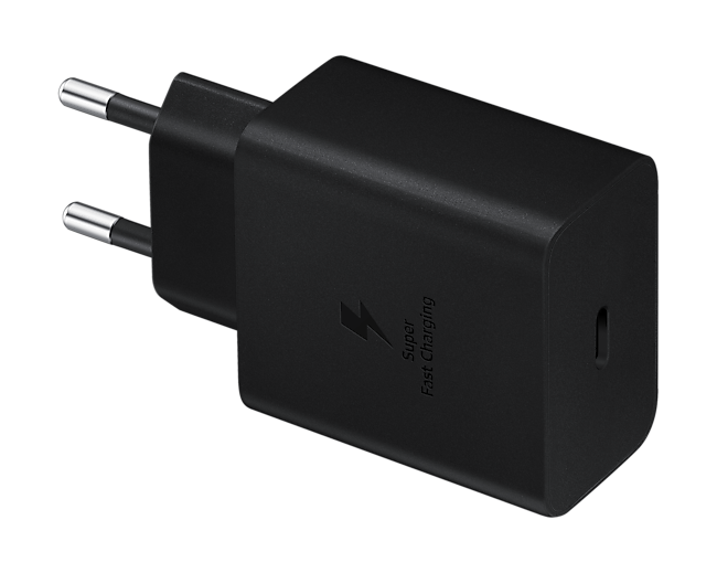 מטען קיר Samsung 45W USB-C שחור – יבואן רשמי