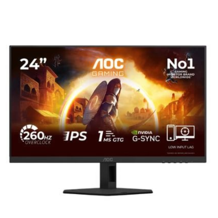 AOC 24G4ZRE IPS FHD G-SYNC 23.8" 240 Hz מסך גיימינג
