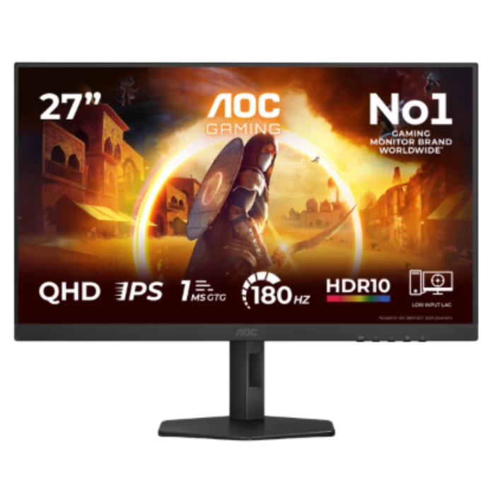 AOC QHD IPS Q27G4XF HDMI+DP+PIVOT 27" 180 Hz מסך