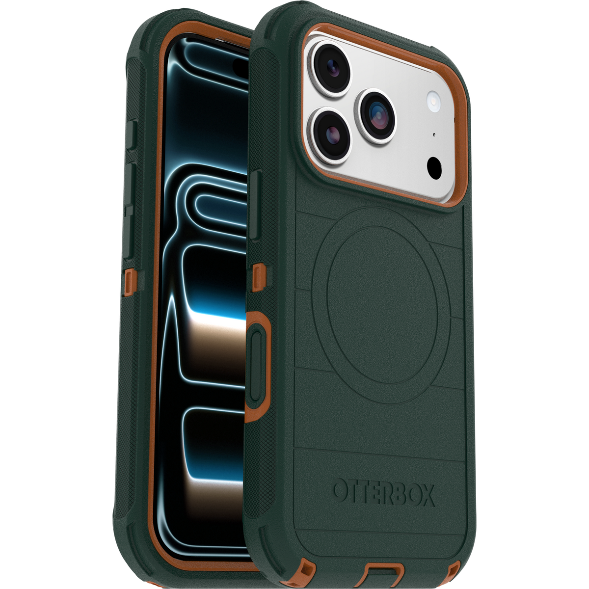 כיסוי OtterBox Defender Pro ל-iPhone 17 Pro ירוק — תמונה 1 מתוך 3