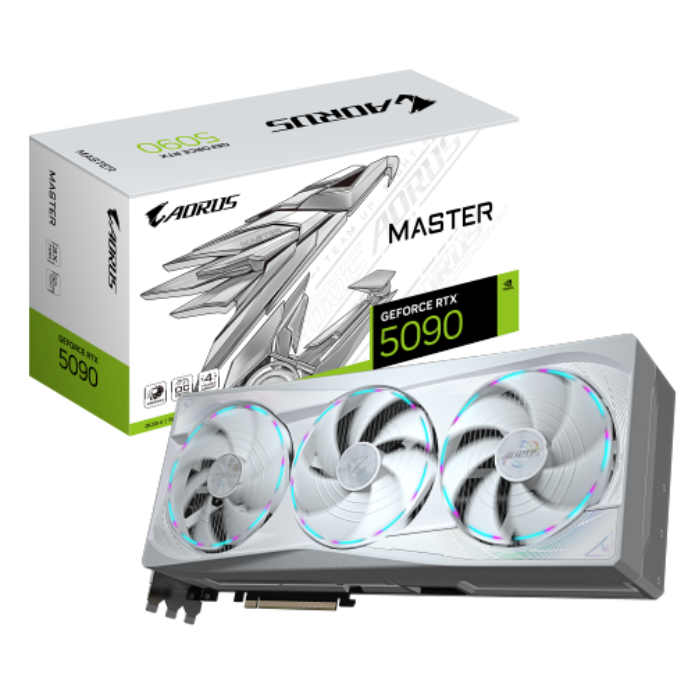 כרטיס מסך Gigabyte AORUS GeForce RTX 5090 MASTER ICE 32G GV-N5090AORUSM ICE-32GD