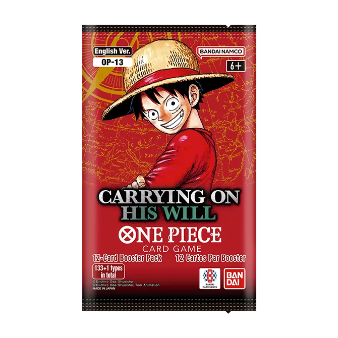 חבילת קלפי One Piece OP-13 Carrying On His Will באנגלית