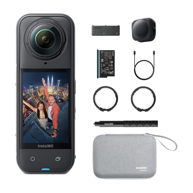 ערכת מצלמה Insta360 X5 Essential Bundle שחור