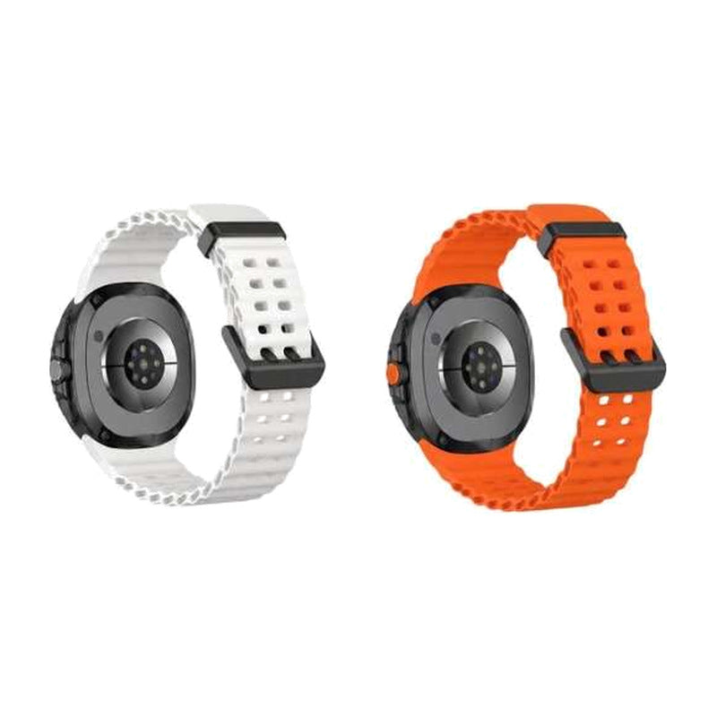 סט רצועות ל-Galaxy Watch Ultra כתום/לבן