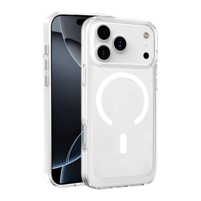 כיסוי לאייפון 17 פרו תומך MagSafe קשיח PureGear DualTek Slim שקוף