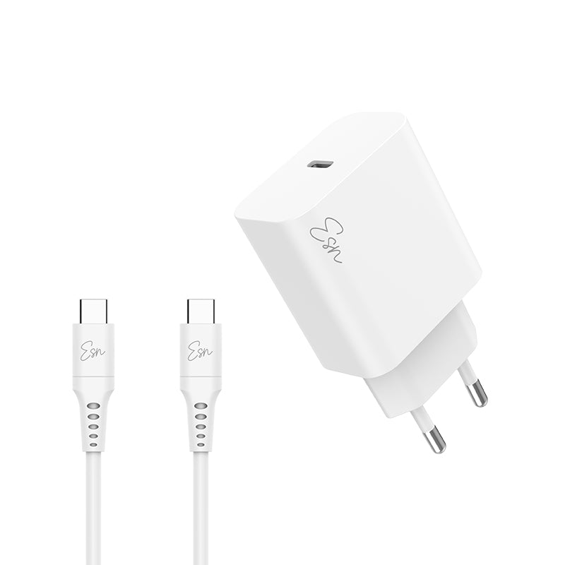 מטען בית עם כבל USB-C בהספק 20 וואט Essentials
