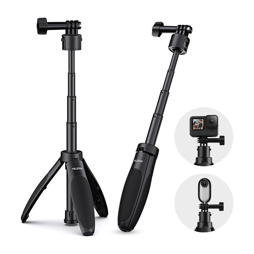 מוט סלפי Mini 2.0 עם חצובה ושחרור מהיר Telesin S1-MNP-02
