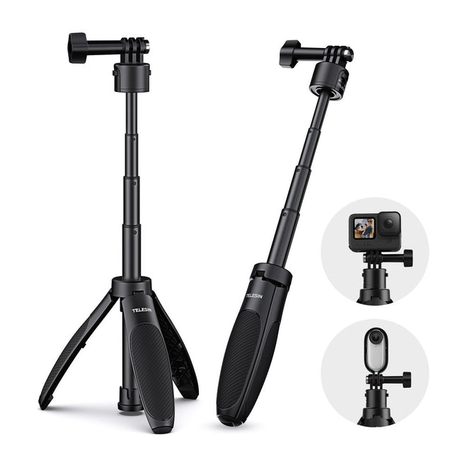מוט סלפי Mini 2.0 עם חצובה ושחרור מהיר Telesin S1-MNP-02