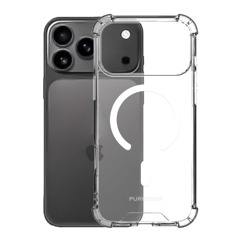 כיסוי לאייפון 17 פרו מקס תומך MagSafe עם במפרים PureGear Hard Shell