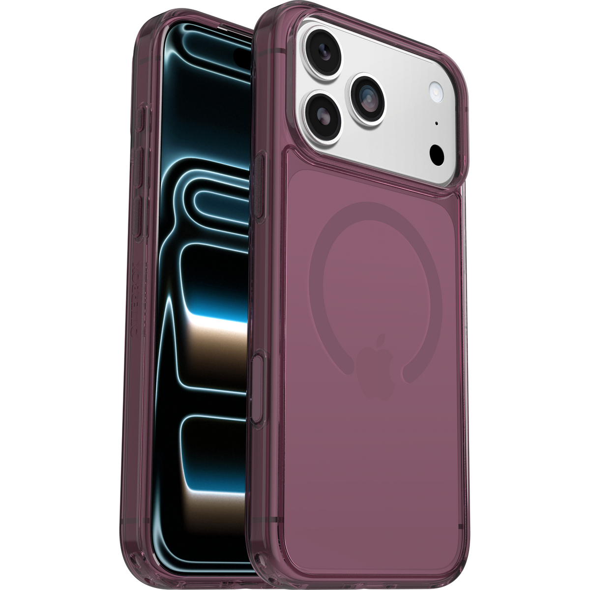 כיסוי OtterBox Symmetry ל-iPhone 17 Pro Max שקוף ורוד